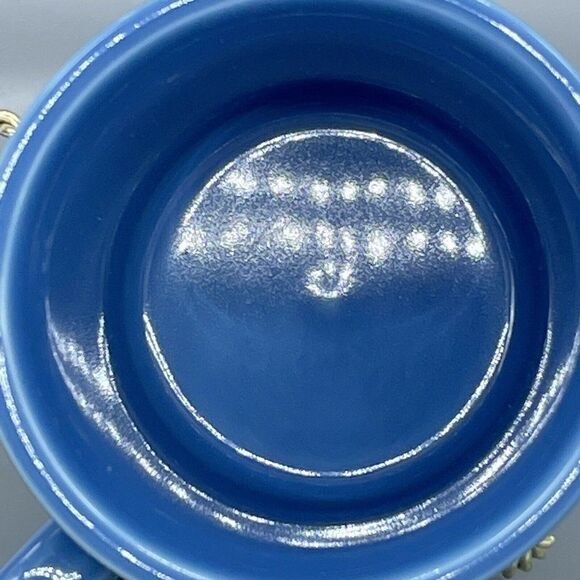 Fiesta HLC Fiestaware Cup Mug Tom & Jerry O Ring Handle Blue - Picture 11 of 12